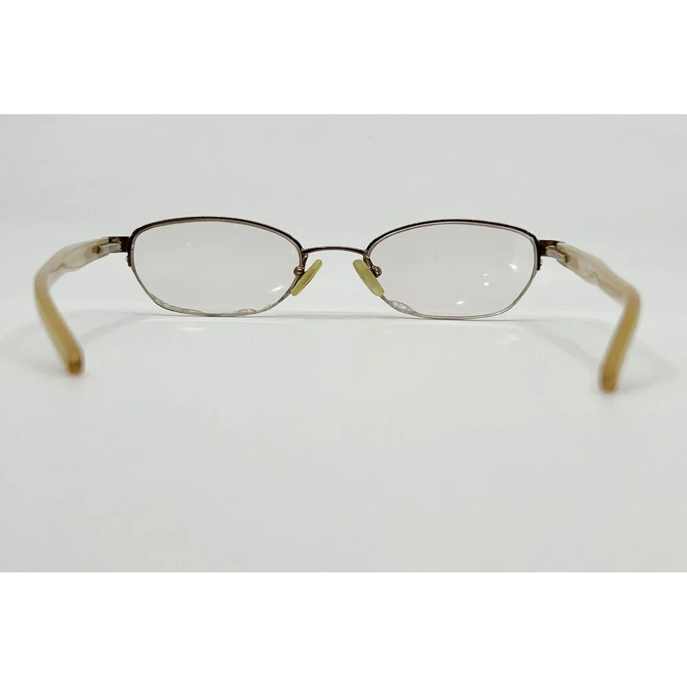 DKNY Eyeglass Frames Womens Gold Bronze Oval DY5514 1015 49-19-130